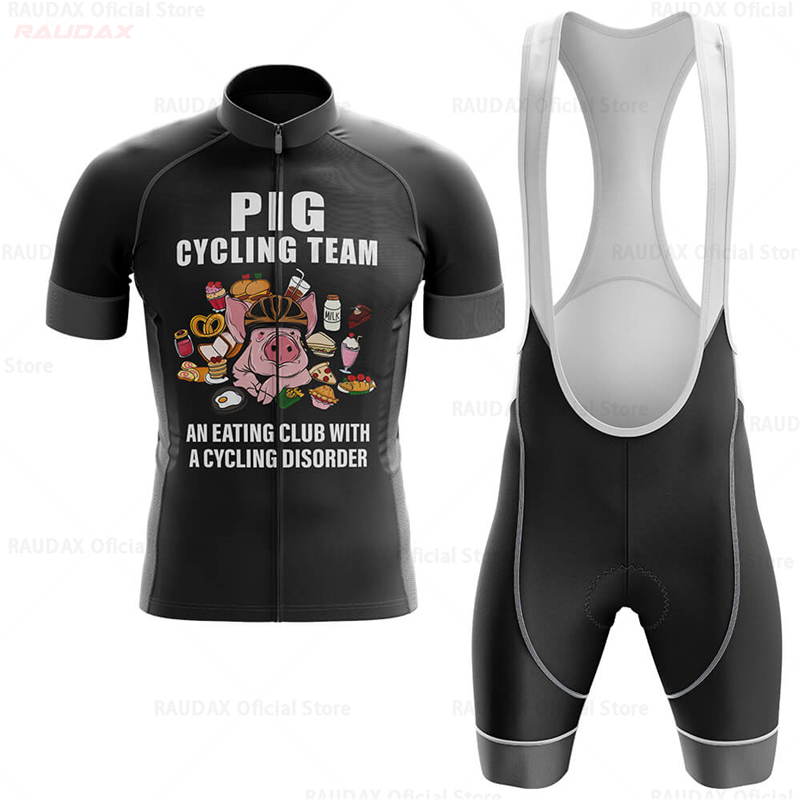 Men's Funny Pig Cartoon Anime  - огляд і ціна Cycling Gear For Sale