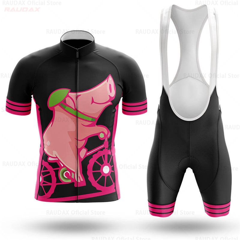 Men's Funny Pig Cartoon Anime  - огляд і ціна Cycling Gear For Sale